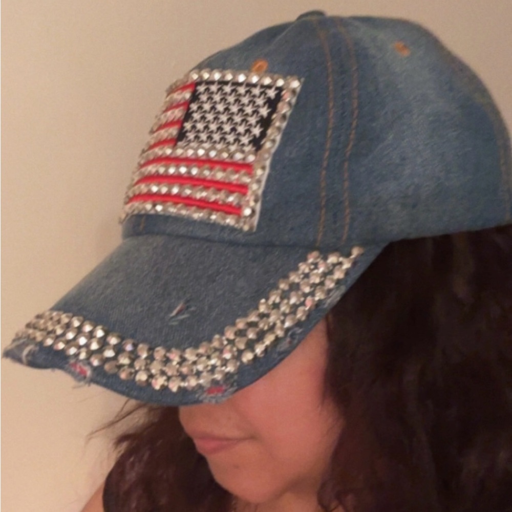 Mudd Denim and Orange Cap